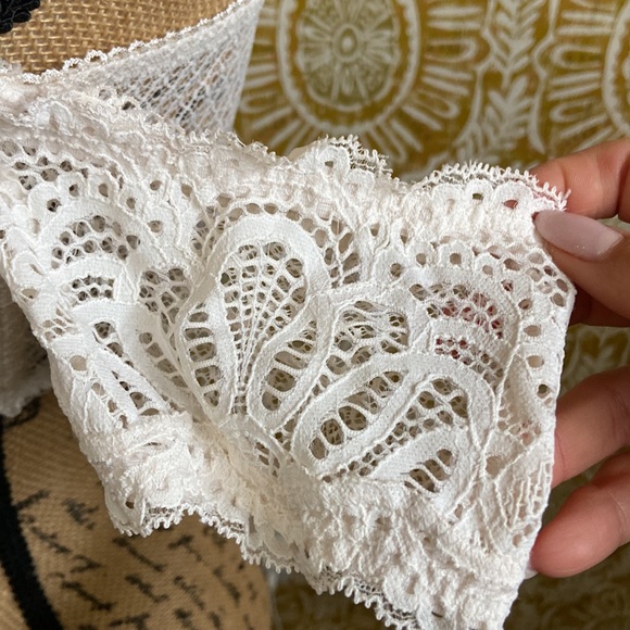 Victoria’s Secret Dream Angels Off The Shoulder Lace Bralette in Cream size L - Picture 10 of 13